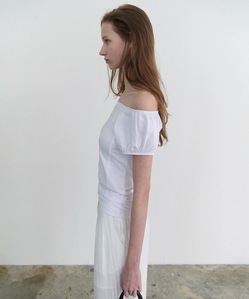 ANDNEEDS Lucy Cap Sleeve Tee (White)