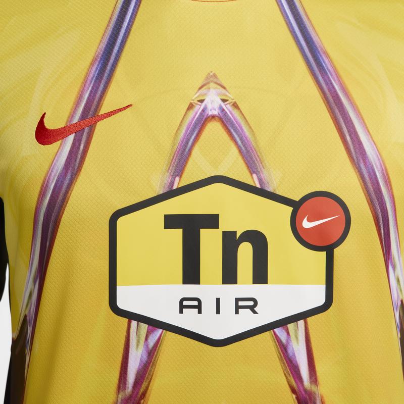 Nike Dri-Fit Comfortable Soccer Jersey Men Tops Golden-Orange Speed-Yellow Black HQ3918-809