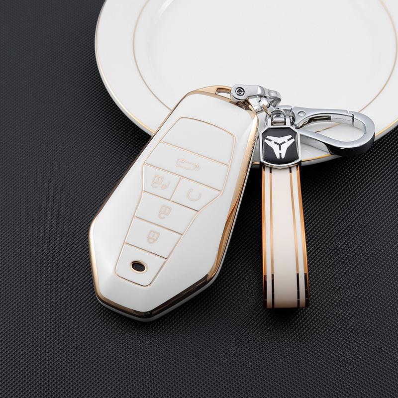 GAC Aion V Z03 2021 Key Case - Fashionable Gold Edge Protective Shell for Women