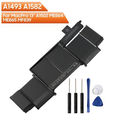 Replacement Laptop Battery A1493 A1582 For MacBook Pro A1502 ME864 ME865 A1493 A1582 MF839 MacPro 13" with Tools