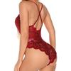 Open Crotch Women Bodysuit Deep V-Neck Floral Embroidered Lace Underwear Sleepwear Backless Crotchless Underwear Sexy LingerieGood product
