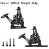 ZOOM DB700 Road Bike Brakes Mechanical Caliper Racing Bicycle Pushes Disc Brake Caliper Piston Line Pull For Rotor 140/160MM