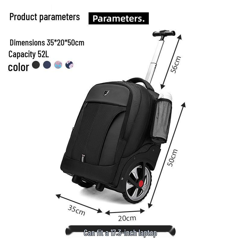Climbing Stairs Trolley Backpack with Wheels