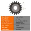 Pinion Gears 1.5M-34T/35T/36T~42T/43T/44Teeth SC45# Carbon Steel Cylindrical Gear High Frequency Quenching Teeth