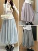 High-Waisted Elastic A-Line Puffy Skirt for Women - Spring Collection