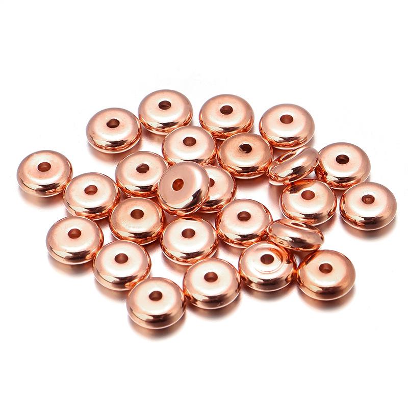 

Гальванизированные круглые разделительные бусины для браслетов своими руками 4mm diameter, 1mm hole, 2.5mm thick, 400 pcs/pack