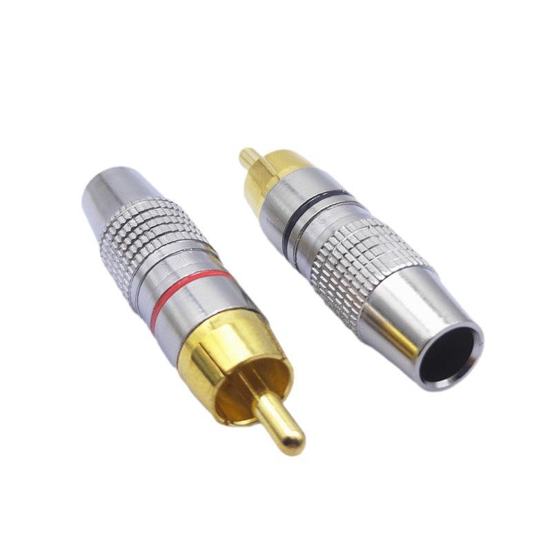 Gold-Plated RCA Coaxial Audio Plug Cable (Large, 270RCA)
