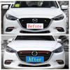 Car Front Hood Grille Grill Racing Strip Decoration Cover Trim For Mazda 3 2017 2018 ABS Chrome / Red Accessories Exterior Kit