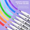 Arrtx Acrylic Paint Pen 30 Brush Tip Acrylic Marker Pen for Rock Fabric and DIY Projects Colors, Painting, Wood, Glass, Canvas, Metal, Plastic, (A)