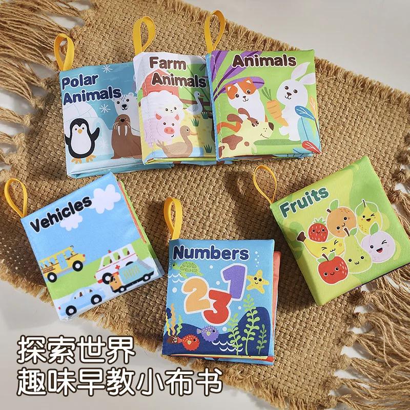 Infant Soft Cloth Book ideal for Newborns 0-12 Months 3D Animal Montessori Early Learning-Focused Sensory Plaything Kids Present