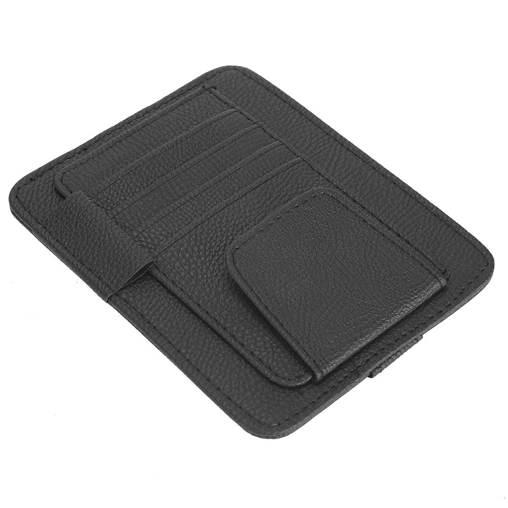 Multi Purpose Car Visor Organizer Sun Visor Storage Holder Pouch Card Bill Storage Bag