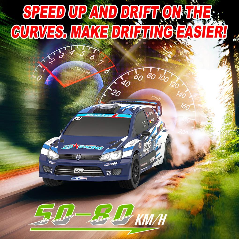 New 1/12 ZD RX12 RC Rally Car High-Speed Brushless Four-Wheel Drive Racing Car 6-Channel Electric Remote Control Car Toy Gift