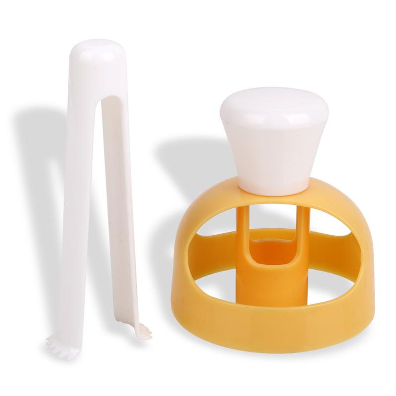 Large Doughnut Molds with Dipping Pliers Doughnut Plastic Hollow Bread Molds Pressing Molds Baking Tools