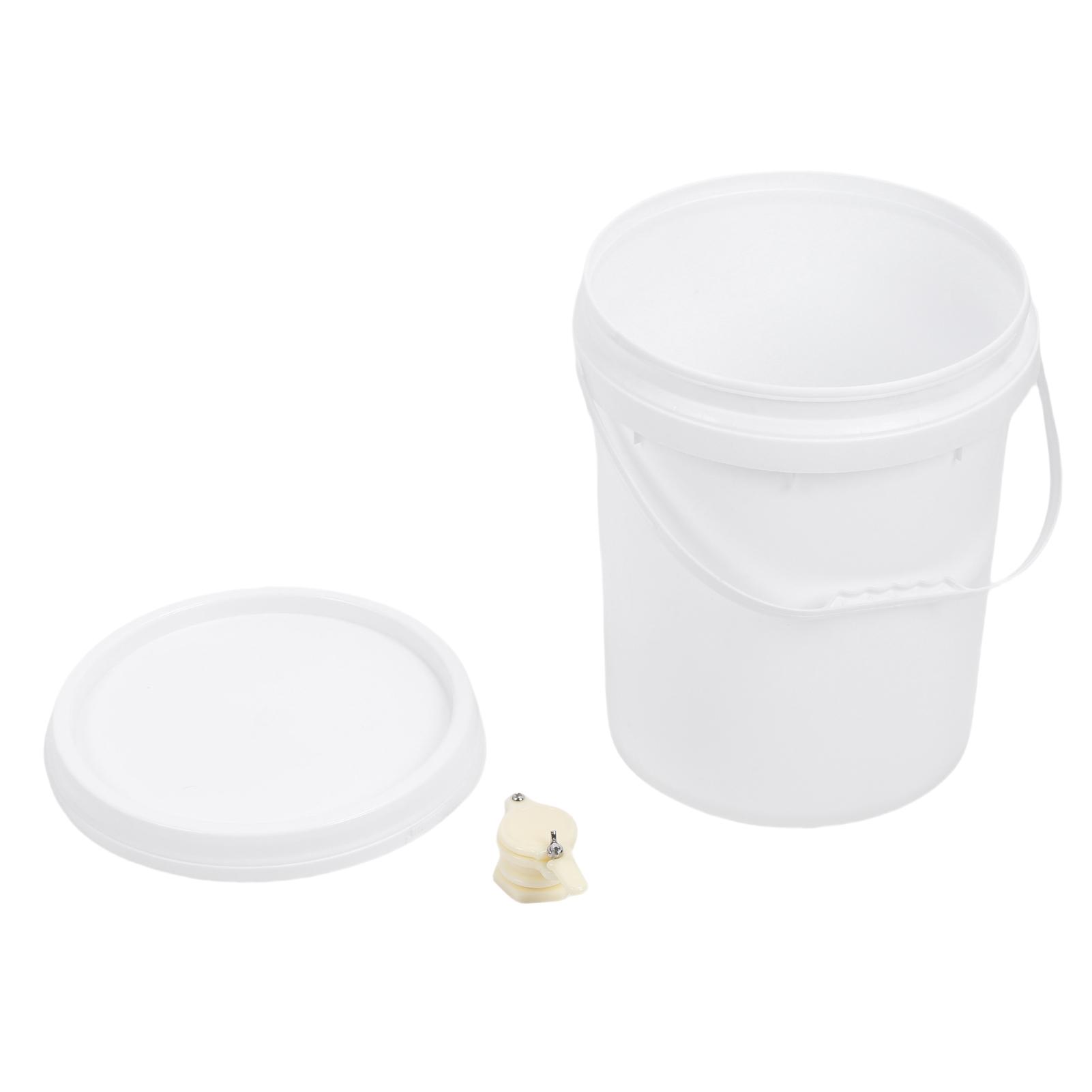 Konnwei 5 Gallon Honey Bucket With Lid And Gate Plastic Honey Storage Container For Beekeeping