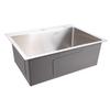Stainless Steel RV Sink 24 Inch Single Bowl Kitchen Sink Basin Top Mount Undermount with Nano Coating for Food Truck