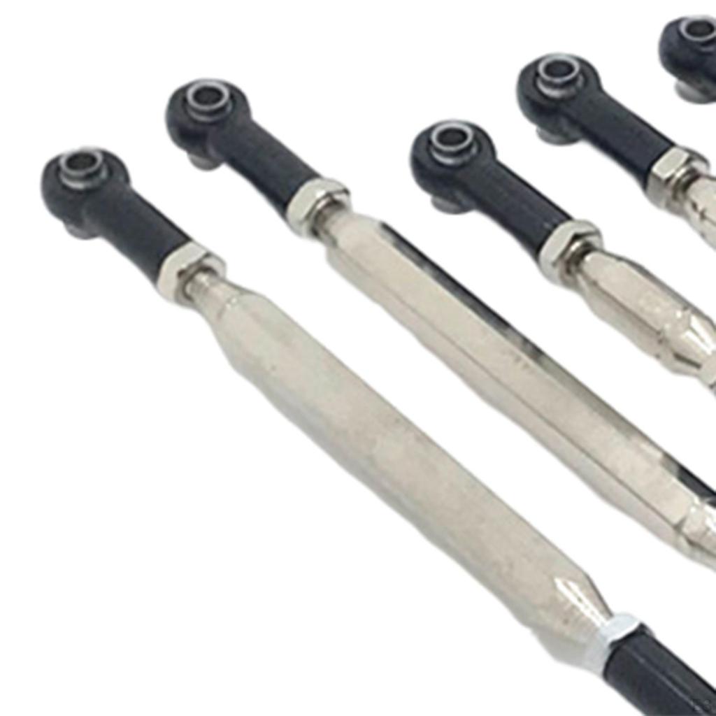 9 Piece Adjustable Steering Tingler Traction Rod Accessories for 12428 12423 FY-01 Fy-02 Fy-04 1/12