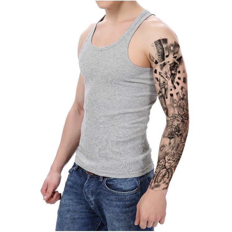 Lion Tiger Head Large Pattern Waterproof Full Arm Tattoo Sticker Flower Arm Large Pattern Water Transfer Wind Sticker