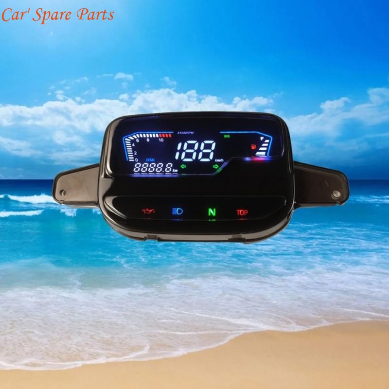 Y4UA Digital Speedometer with LCD Display 80Mm for Bike Crypton105 SS2 Motorcycle CN