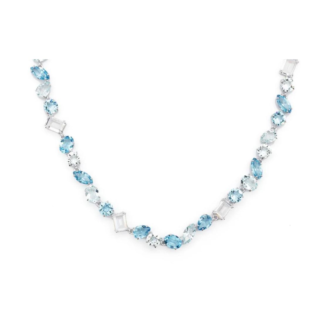 

Swarovski Gema Polished Effect Crystal Metal Necklace Women necklace Blue 5666007 Shopping Bag