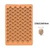 Silicone World DIY Schokoladen-Keks Silikon-Backformen 100 Löcher Mini Haustier Welpen Snack Keksform Weihnachten Ostern Süßigkeitenform