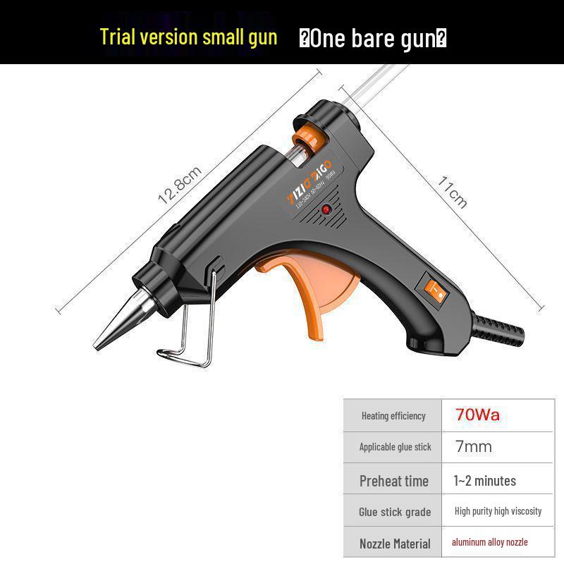 Compact Hot Melt Glue Gun for Students & Household Projects