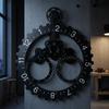 wall Clock Visible Gears Industrial Electronic Movement Home Decor