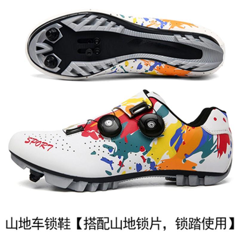 Unisex Cycling Shoes Mountain Road Bike Clipless Flat Pedal Compatible Lightweight Supportive Outdoor Ride