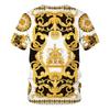 Short-sleeved T-shirt Printing Process Can Be Worn Inside and Outside, Loose Stripes