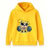 Kids Boys Girls Pullover Hoodie, Cute Bubbles Powerpuff Weight Lifting Cartoon Print Casual Soft Hooded Sweatshirt for Children Daily Wear