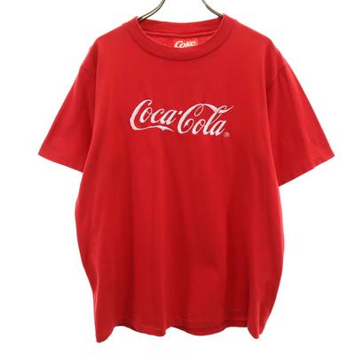 Coke 90s Κατασκευασμένο στις ΗΠΑ Παλιό Κοντομάνικο T-shirt L Κόκκινο Μονή βελονιά Ανδρικό Μεταχειρισμένο