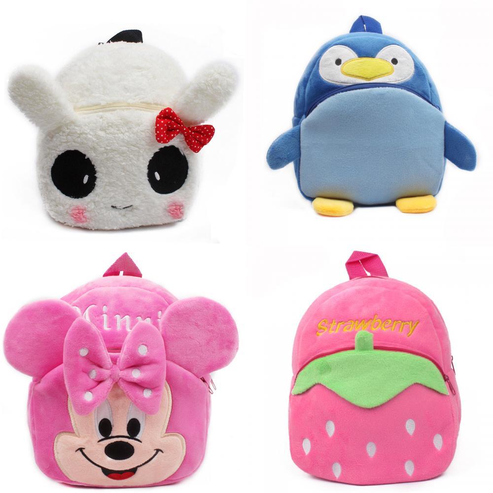 Baby Cute Plush Backpack With Fruit Pattern For Kindergarten Children