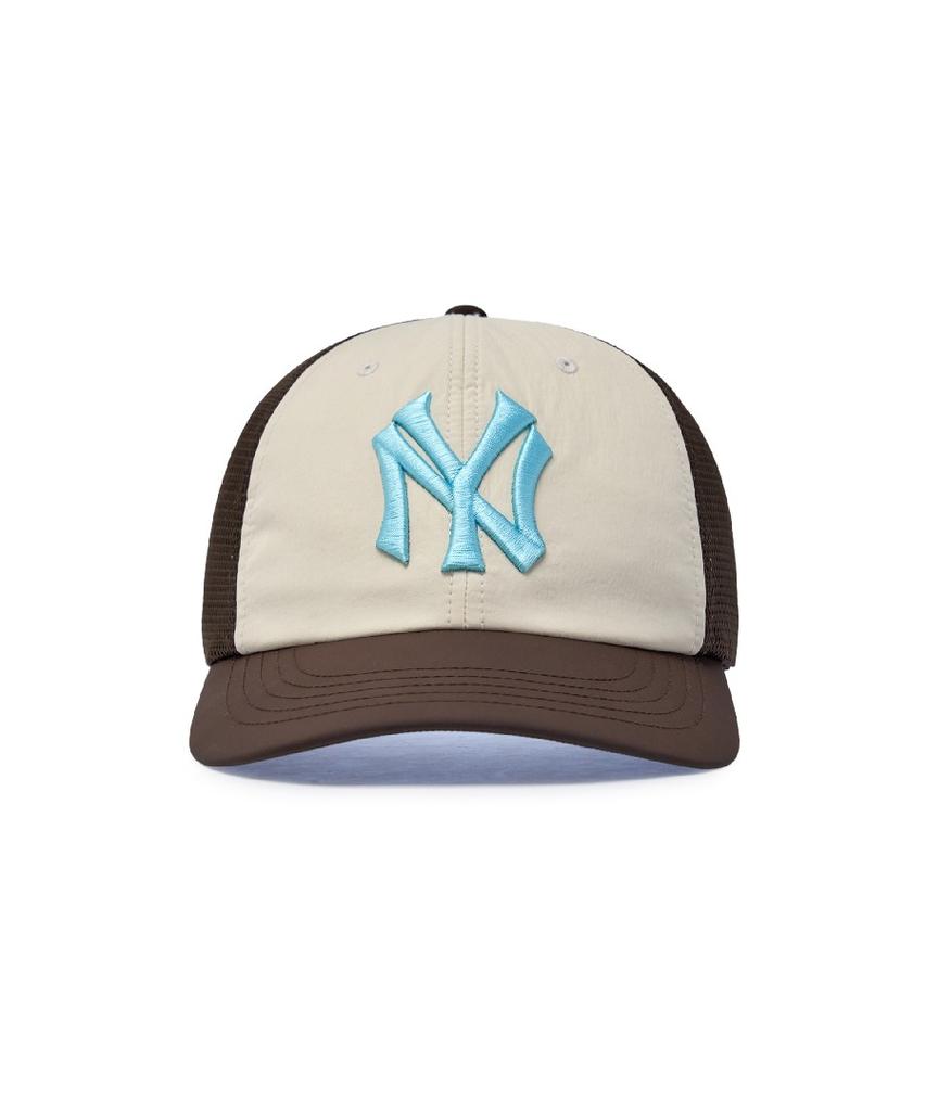 Emelbi Sportive Color Block Mesh Cap Ny (Brown)