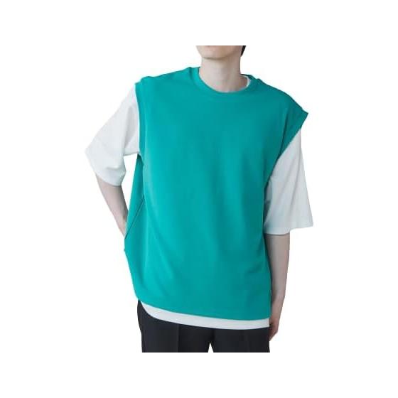 [Wego] 2-piece set, ensemble, vest T, short sleeve T-shirt, set item, vest, layered, simple, clothes, spring clothes, summer clothes, spring, summer,
