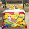 Funny Animation The Simpsons Duvet Cover Microfiber Bedding Set 3D Print Duvet Quilt Cover With Gifts Suitable for Boy and Girls