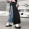 High Waist Denim Pleated Long Wide Leg Jeans Loose Women Trousers Fashion Tide Spring Autumn Plus Size