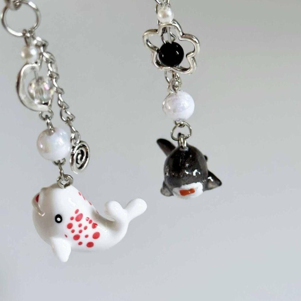 Marine Animal Mobile Phone Chain Y2k Unique Phone Lanyard Shark Phone Charm Hanging Ornament