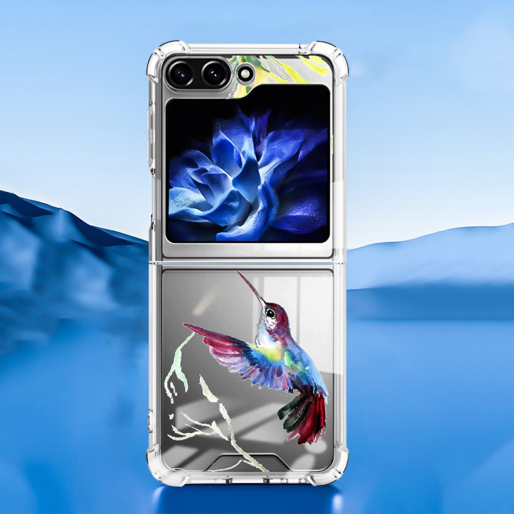 Samsung Galaxy Z Flip 5 Butterfly Lace 2-in-1 Phone Case with TPU+PC Material