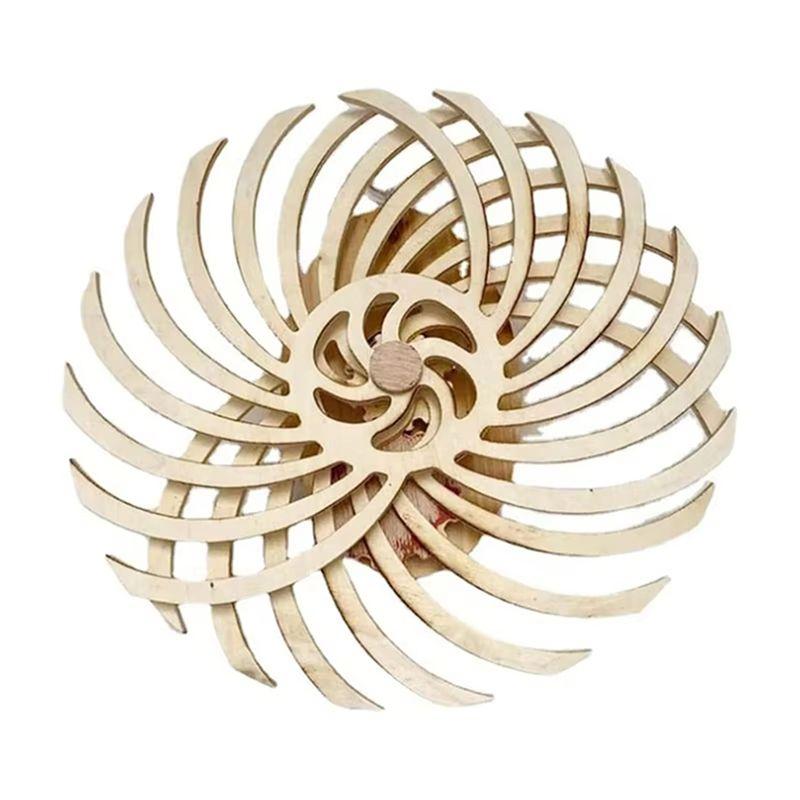 

M-Modern-Handmade Retro Dynamic Sculpture Dynamic Wall Art Wooden Windmill Reverse Statue For Living Room Home Decoration Crafts