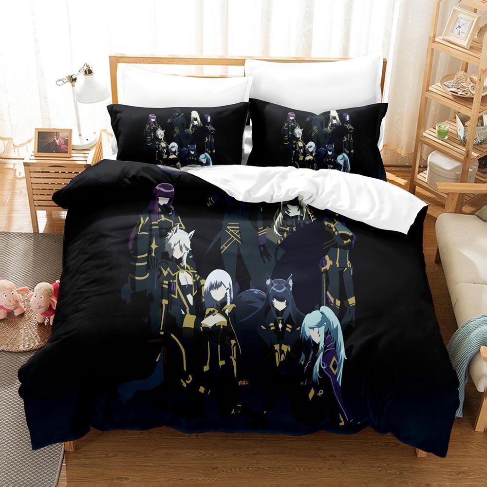 The Eminence In Shadow Cid Kagenou Bedding Set Cartoon Anime Three-piece Set Adult Kid Bedroom Duvet Cover Sets Home Textiles