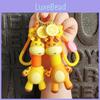 Adorable Cartoon Giraffe Keychain Charm Silicone Key Ring Cute Bag Strap