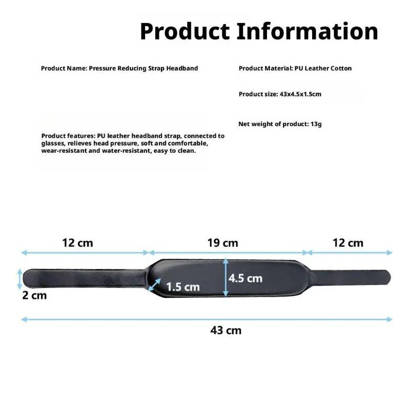 For DJI N3 Flight Eye Lens Strap Comfortable And Adjustable Size Adjustable PU Pressure Reducing Headband