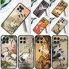 Red-crowned Crane Bird Cover For Samsung Galaxy M55 M15 M33 M13 M23 M53 M31 M51 M14 M34 M54 M20 M30s M52 M32 Case