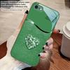 Gradient Diamond Love For iPhone 17 Air 16 E 15 14 13 Plus 12 Mini 11 17 Pro Max XR Xs Max 16E 7 8 Tempered Glass Phone Case