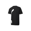 Puma T-shirt a Maniche Corte con Stampa Logo Grande Girocollo Uomo Top Nero 587585-51