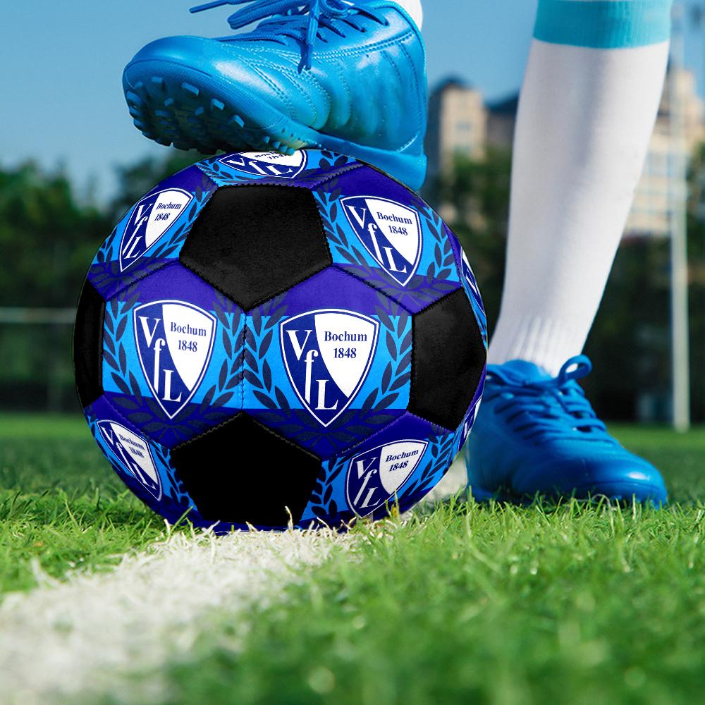 VfL Bochum 1848 Indoor Soccer Ball Colorful Machine Stitched PVC Size 5 Team Training Competition Ready Durable High-Bounce Cool Sports Gift