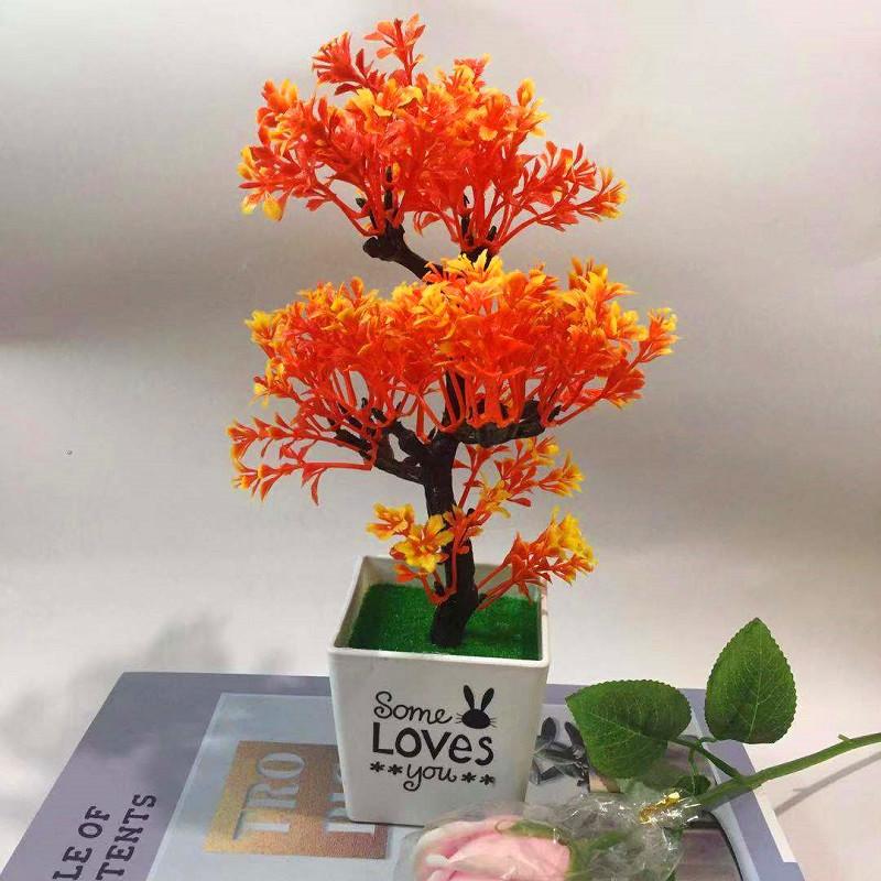 Simulated Flowers Artificial Potted Artificial Plants Ornament For Indoor Decor