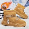 Men's Winter Boots with Fleece Lining Anti-slip Fashionable Versatile and Trendy Men's Cotton Shoes
