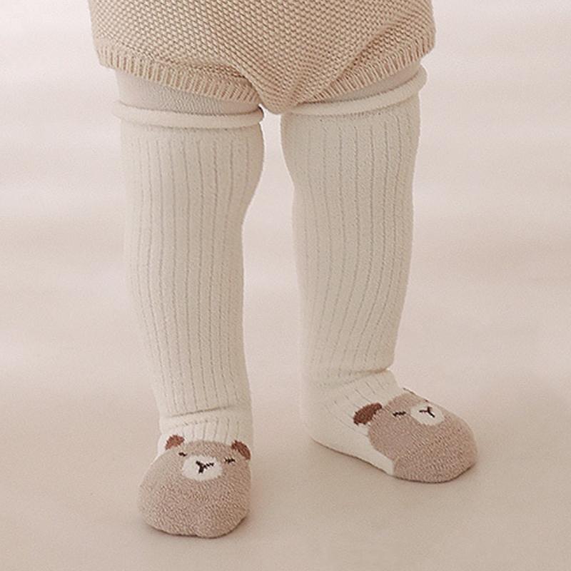 Winter Baby Long Stockings Warm Thick Baby Tube Socks Cute Cartoon Loose Cuff Newborn High Knee Socks