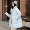 Autumn Winter Thicken Warm Parka Women Casual Solid Color Big Pocket Loose Short Hooded Coat Jackets Outwear