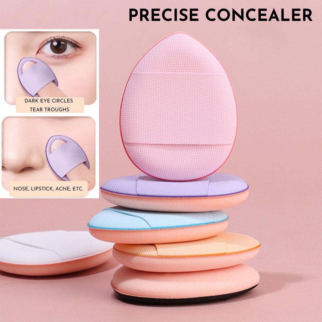 Mini Makeup Sponges - 1/6/10PCs Solid/Mixed Colors Soft Blending Puffs for Liquid & Powder Foundation, Concealer & Cream Blush. Wet & Dry Use.
